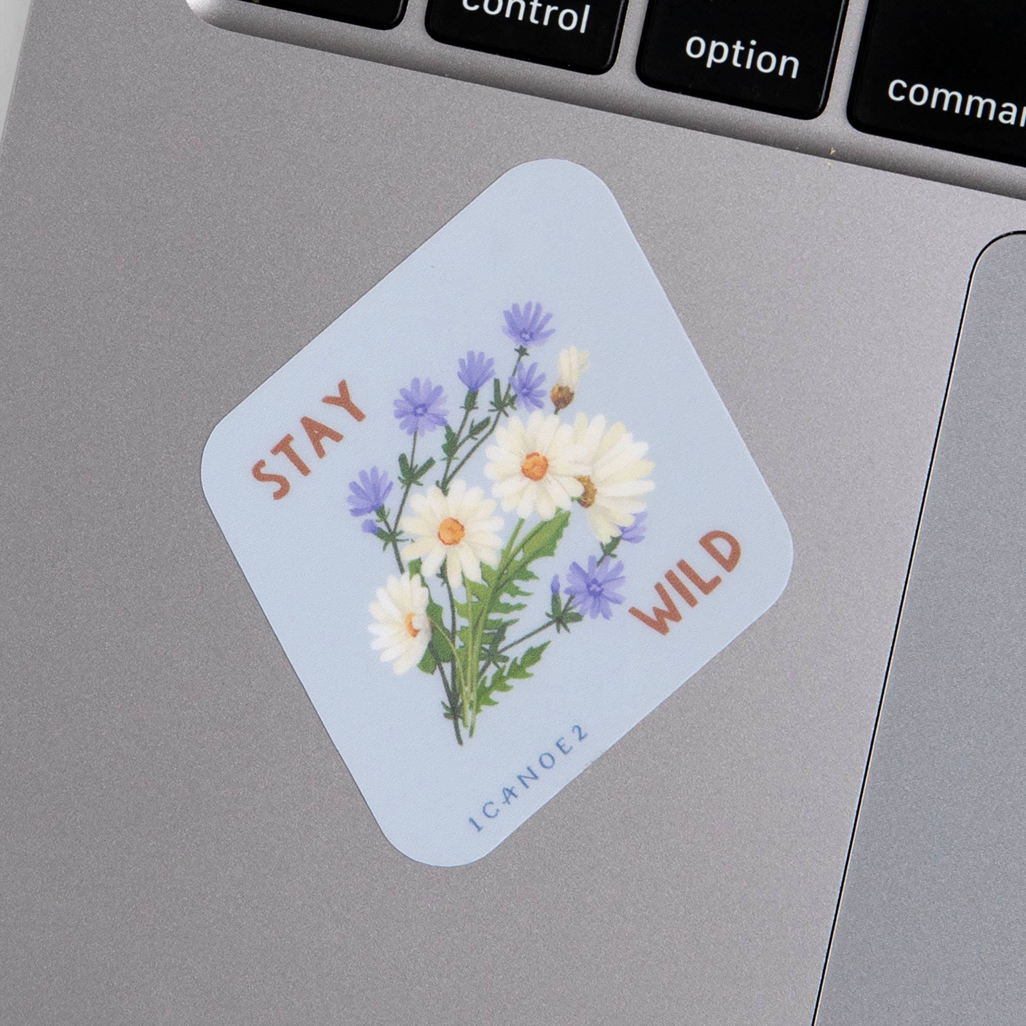 Stay Wild Vintage Blooms decal sticker applied to surface