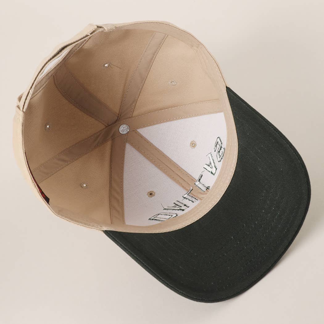 Custom Embroidered OTTO 6 Panel Baseball Cap upside down design