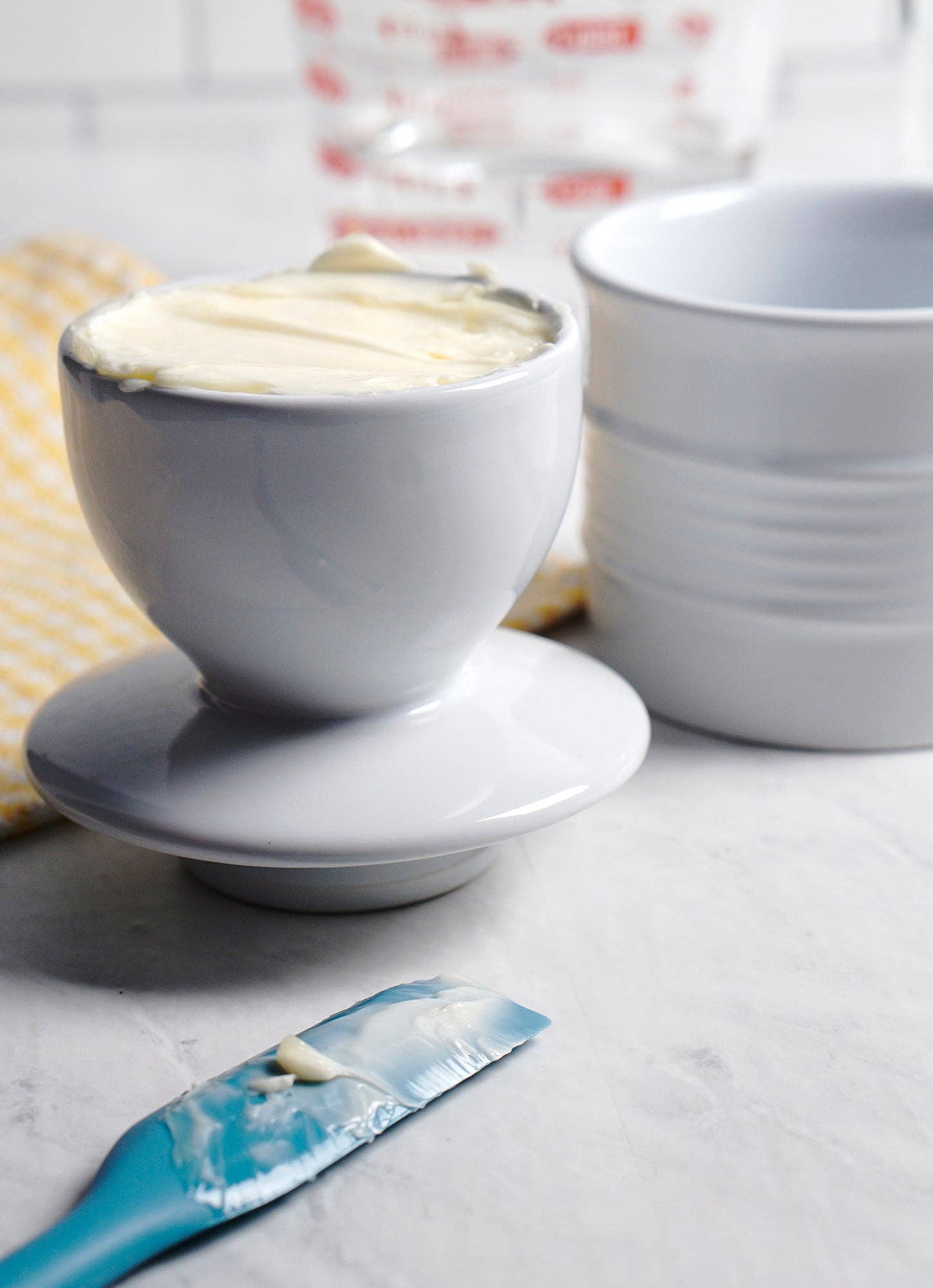 Stoneware Butter Pot - White