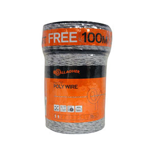 Gallagher - 1320ft. Poly Wire 1/16" Thick + FREE 100m