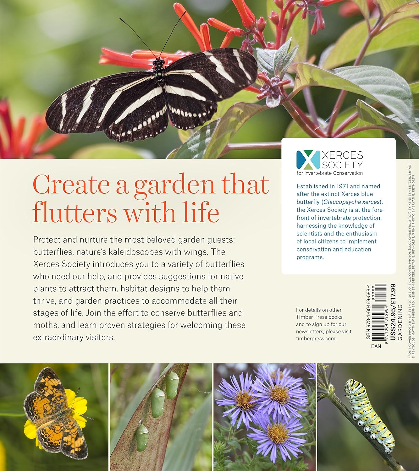 Gardening for Butterflies: How You Can Attract and Protect Beautiful, Beneficial Insects - by The Xerces Society