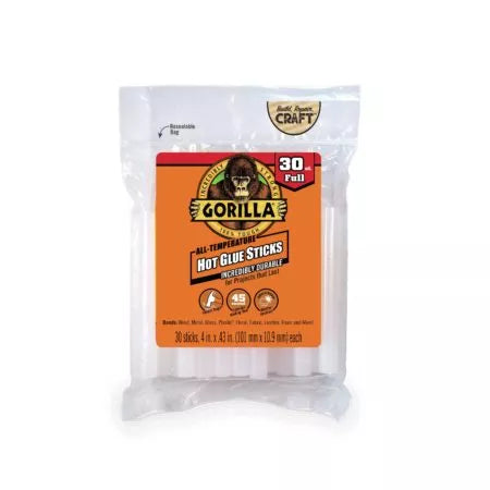 Gorilla - Hot Glue Sticks 30ct.