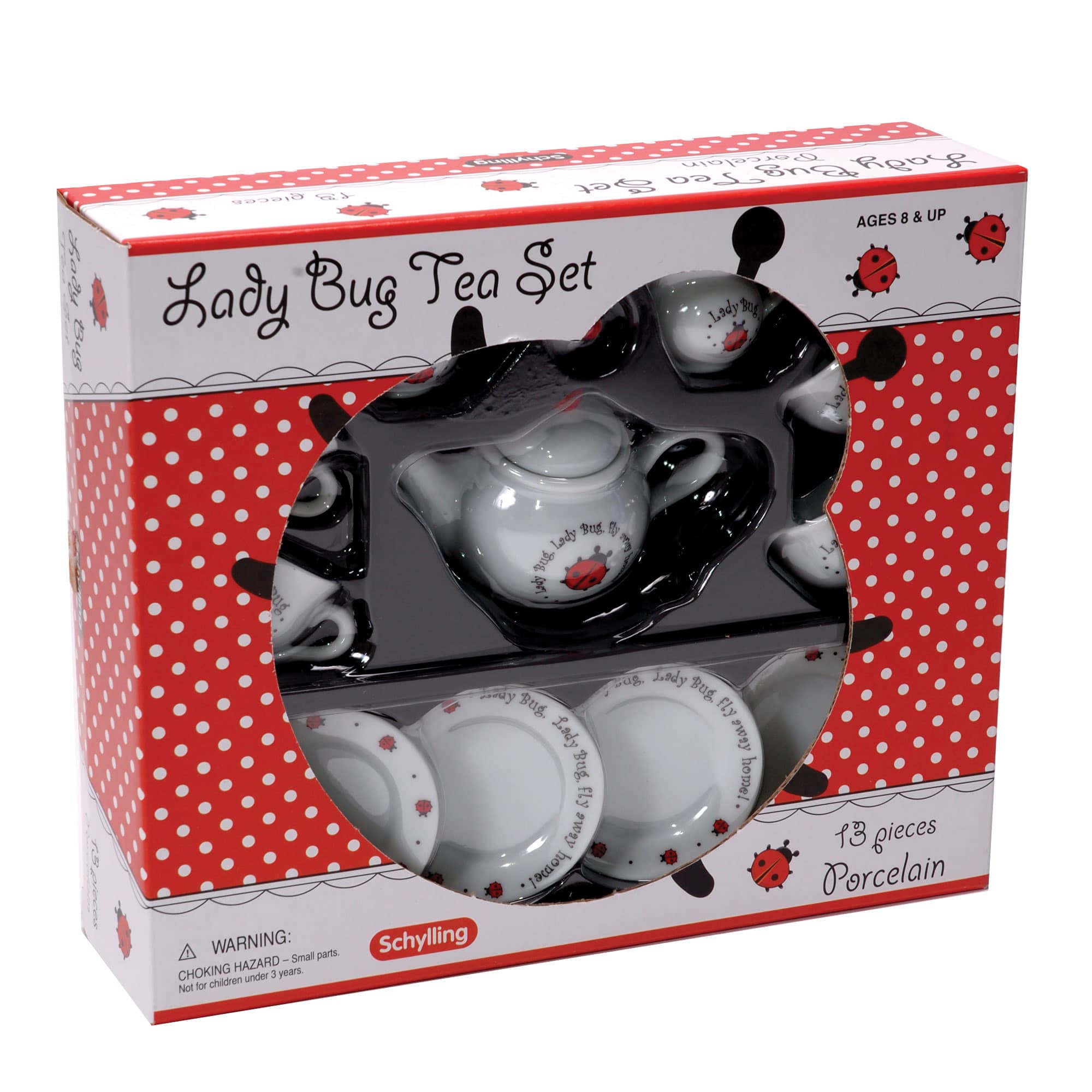 Schylling - Porcelain Ladybug Tea Set