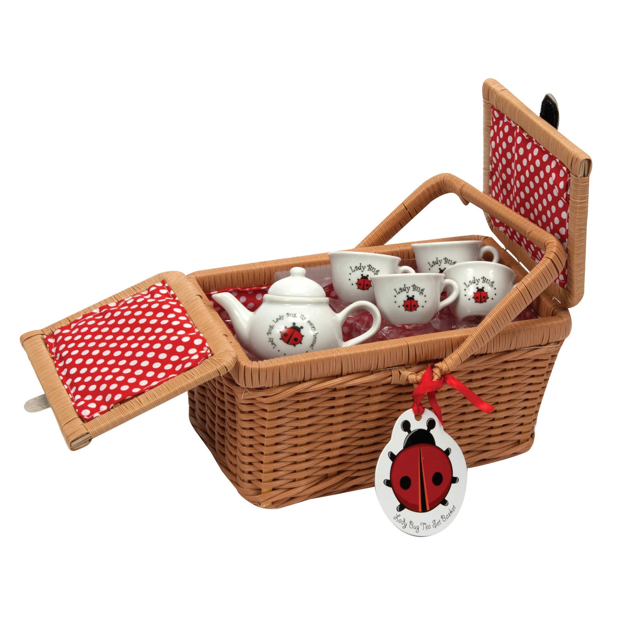 Schylling - Ladybug Basket Tea Set