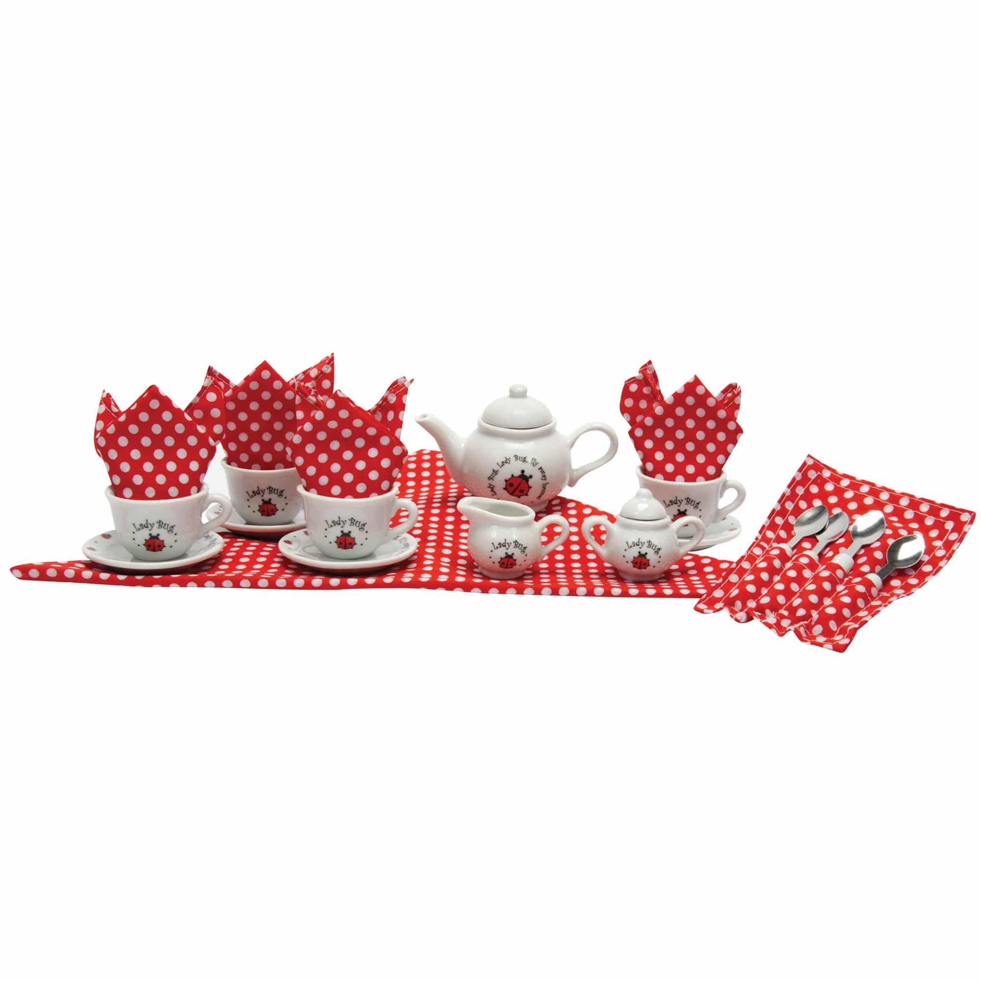 Schylling - Ladybug Basket Tea Set