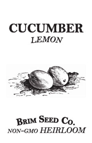 Brim Seed Co. - Lemon Cucumber Heirloom Seed