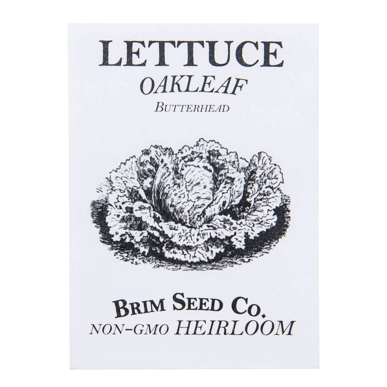 Brim Seed Co. - Butterhead Oakleaf Lettuce Greens Heirloom Seed