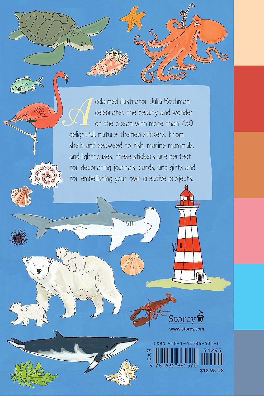 Ocean Anatomy Sticker Book - by Julia Rothman