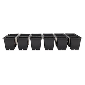 T.O. Plastics - 3" Deep 18ct. Sheet of Pots