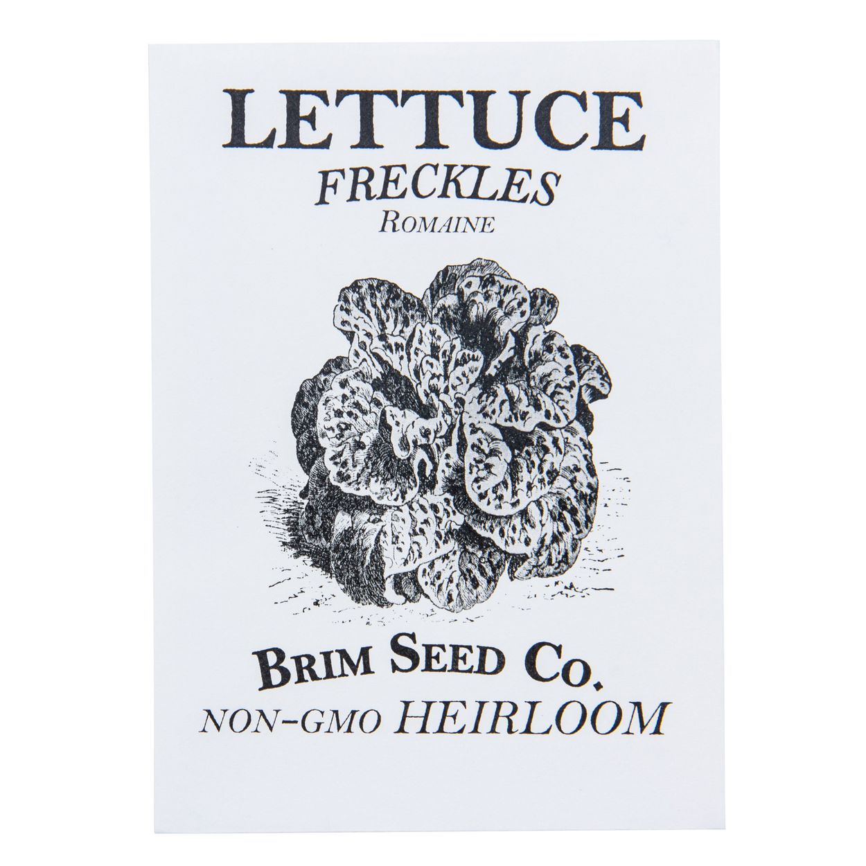 Brim Seed Co. - Freckles Romaine Lettuce Greens Heirloom Seed