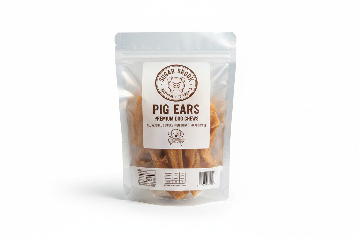 Sugar Brook Pig Ears natural dog treats