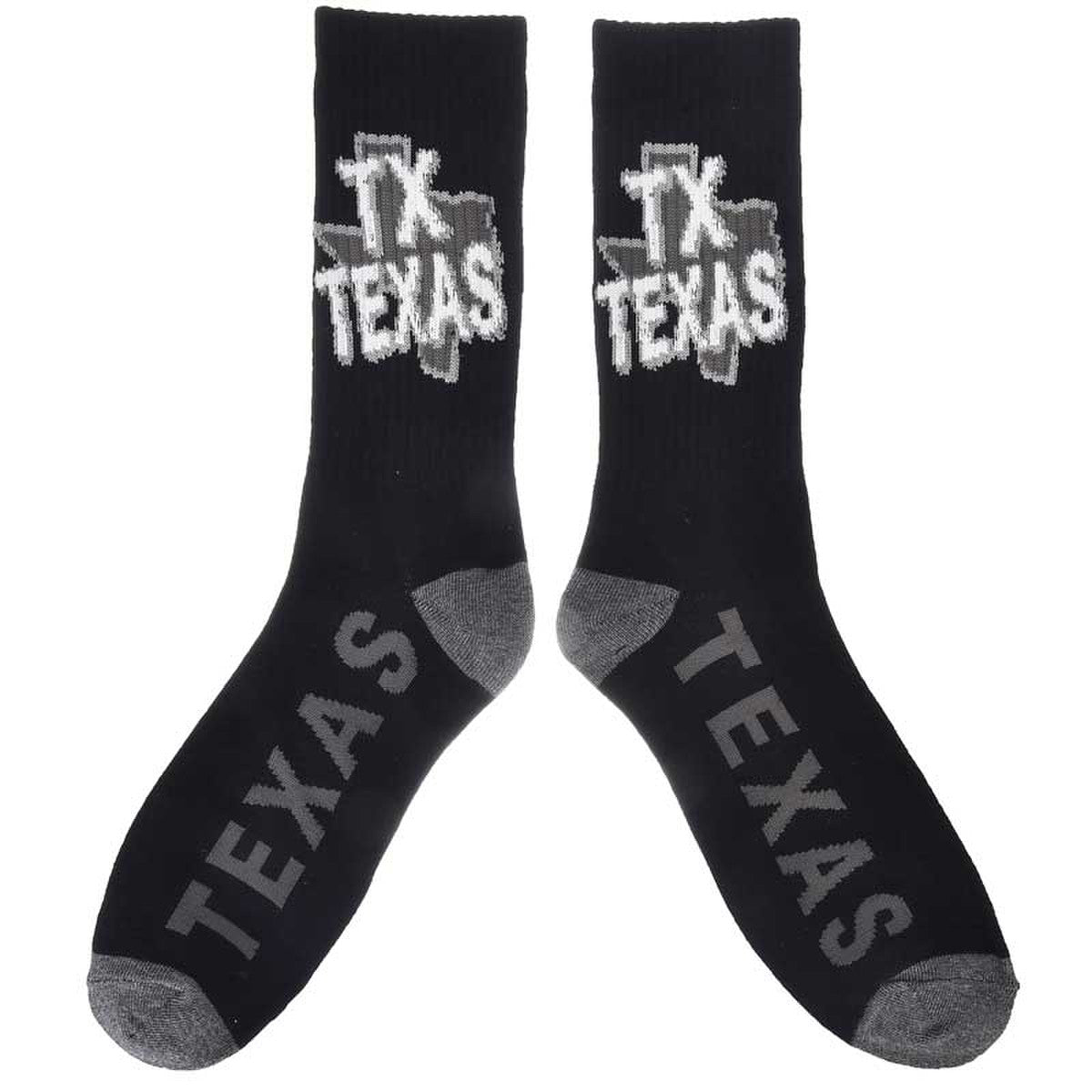 Robin Ruth - Texas Shape Black and Gray Socks