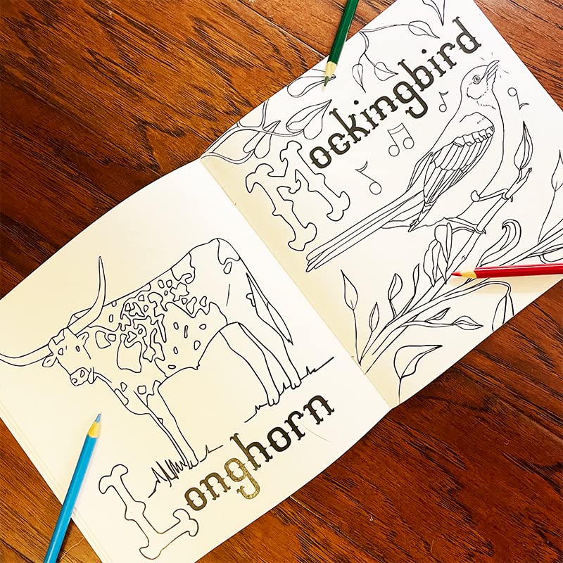 The World Famous Texas Alphabet Coloring Book - by Becca Waugh