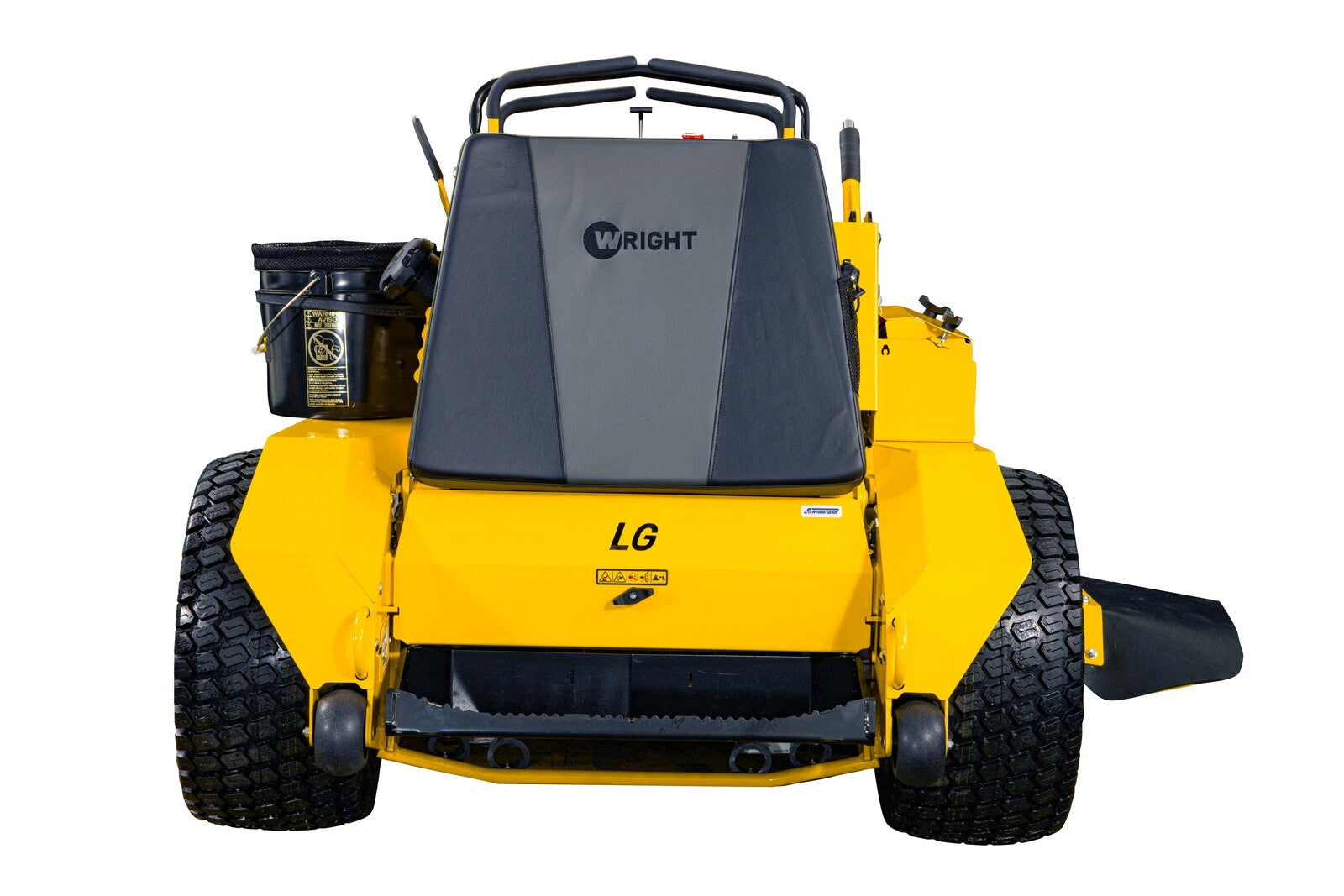 Wright Stander LG riding mower controls close-up