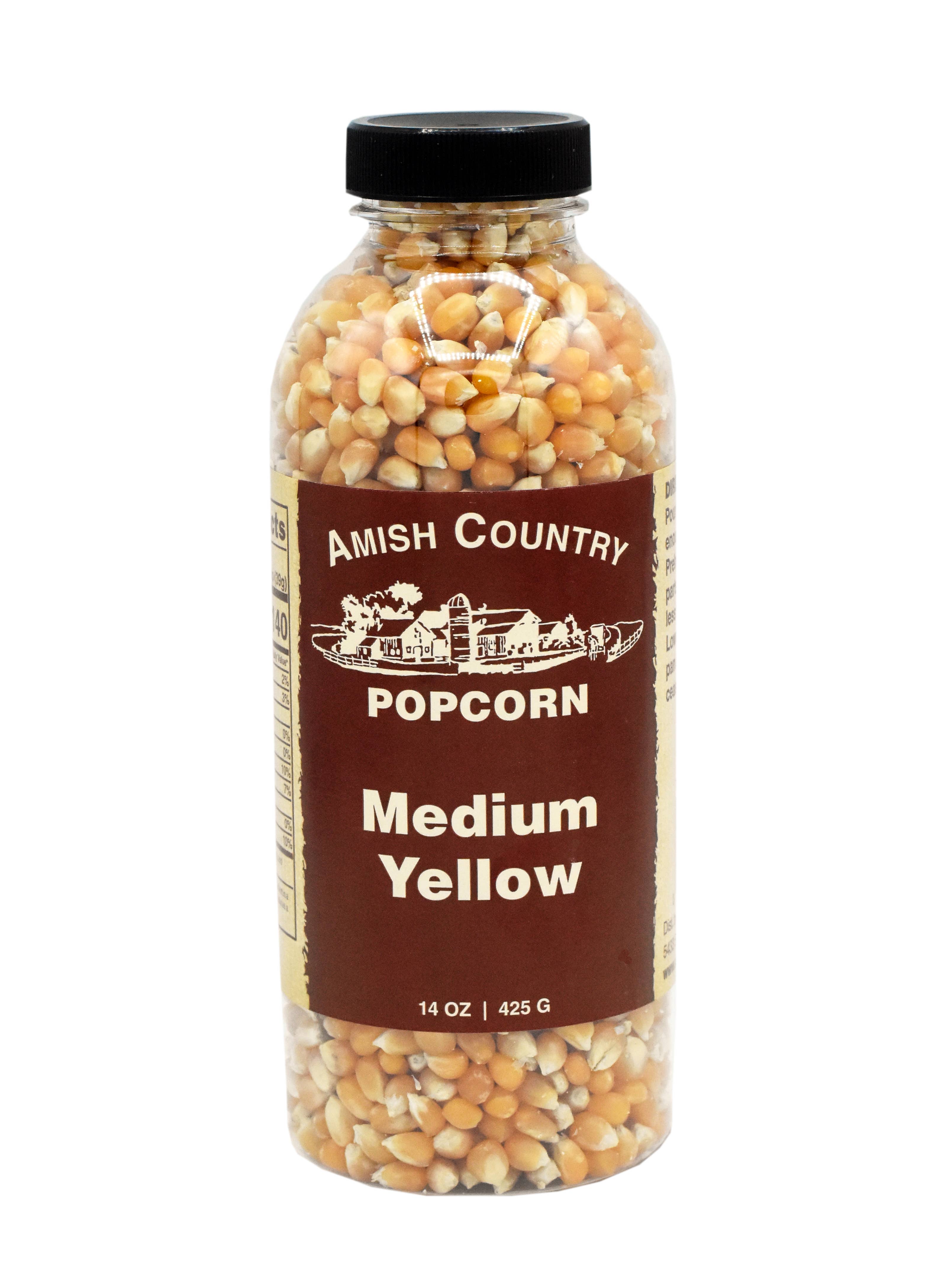 Amish Country Popcorn - 14oz Bottle of Medium Yellow Popcorn