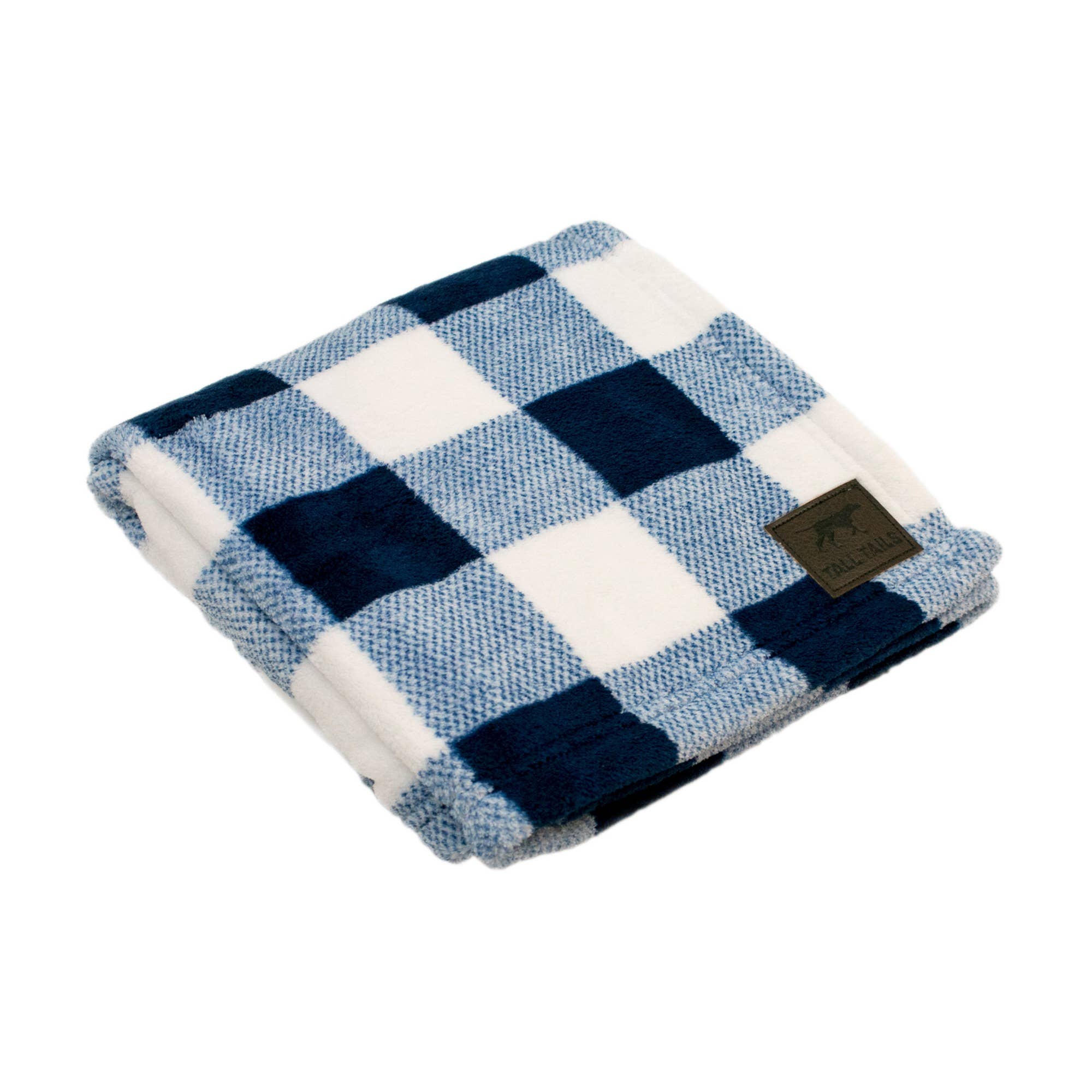 Tall Tails - 30" x 40" Navy Plaid Blanket