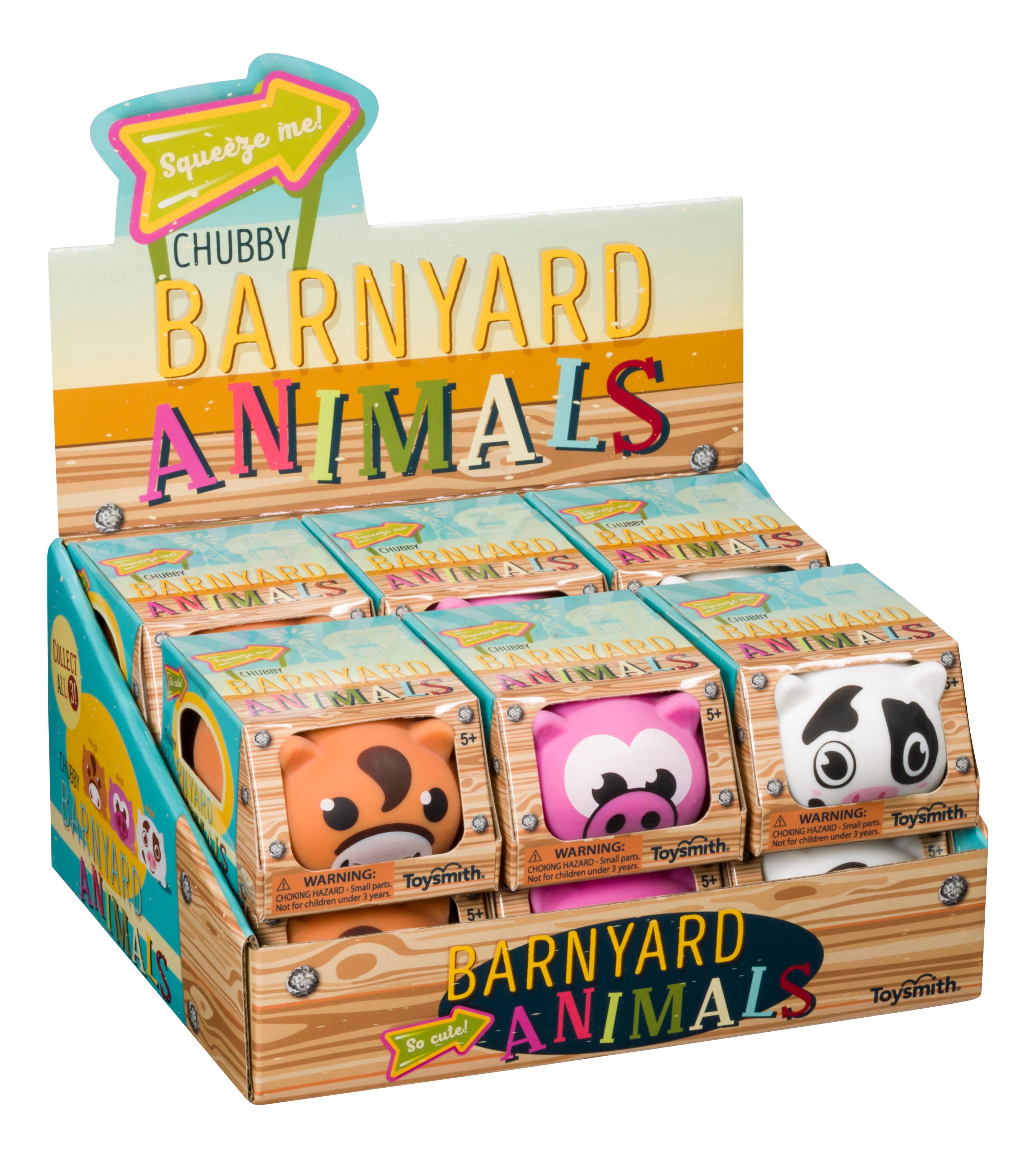 Toysmith - Chubby Barnyard Animals