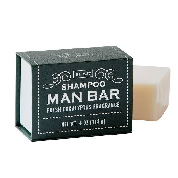 San Fransisco Soap - Fresh Eucalyptus Shampoo Man Bar