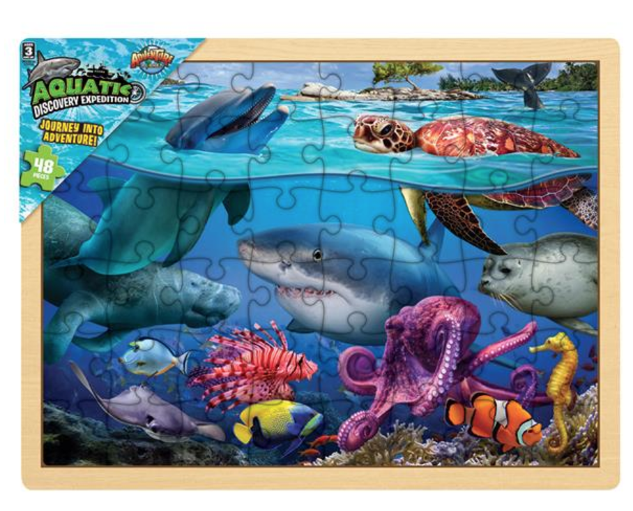 15.75" x 11.75" 48PC AQUATIC PUZZLE