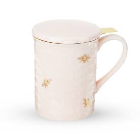 Annette Honeycomb Ceramic Tea Mug & Infuser