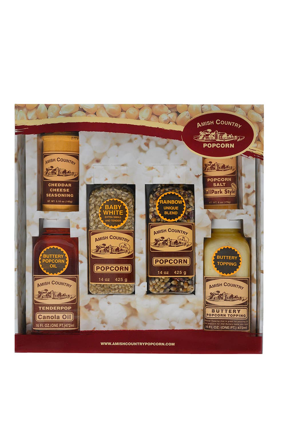 Amish Country Popcorn - All in One Popcorn Gift Box