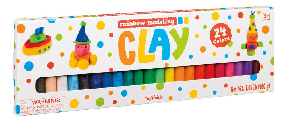 Toysmith - 24Pack Rainbow Modeling Clay