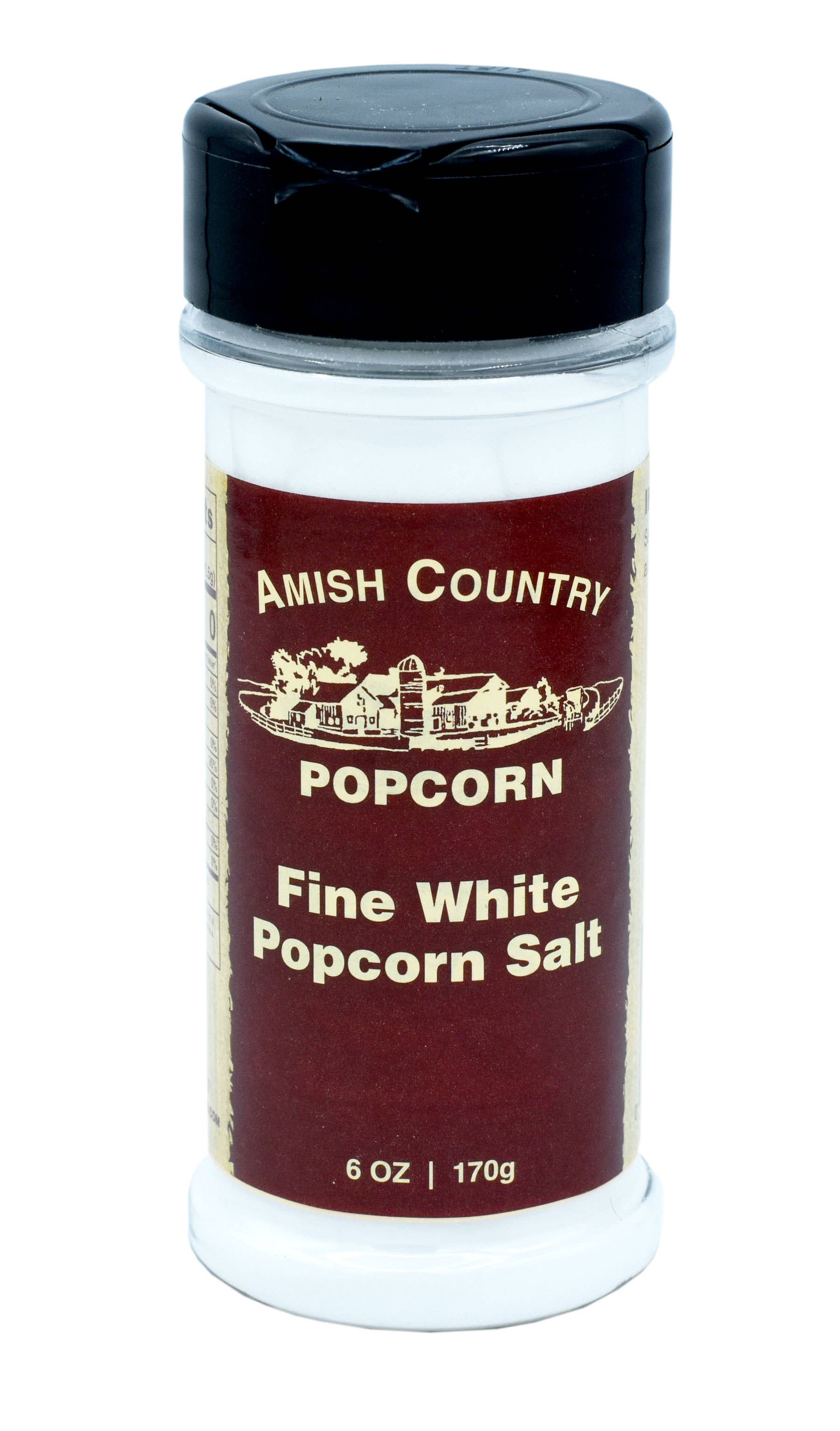 Amish Country Popcorn - 6oz Bottle of Fine White Popcorn Salt