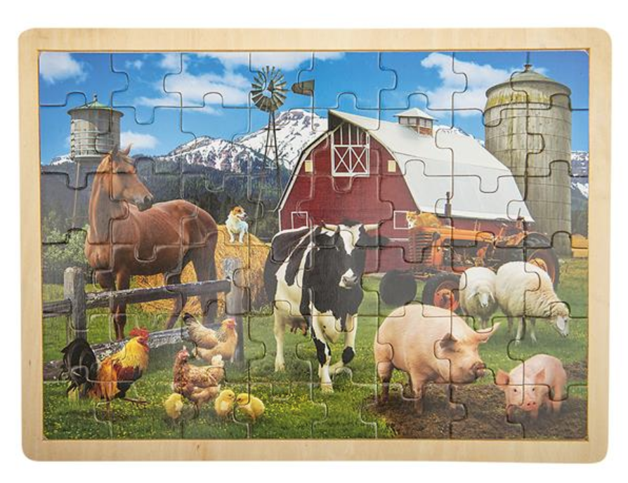 15.75" x 11.75" 48PC FARM PUZZLE