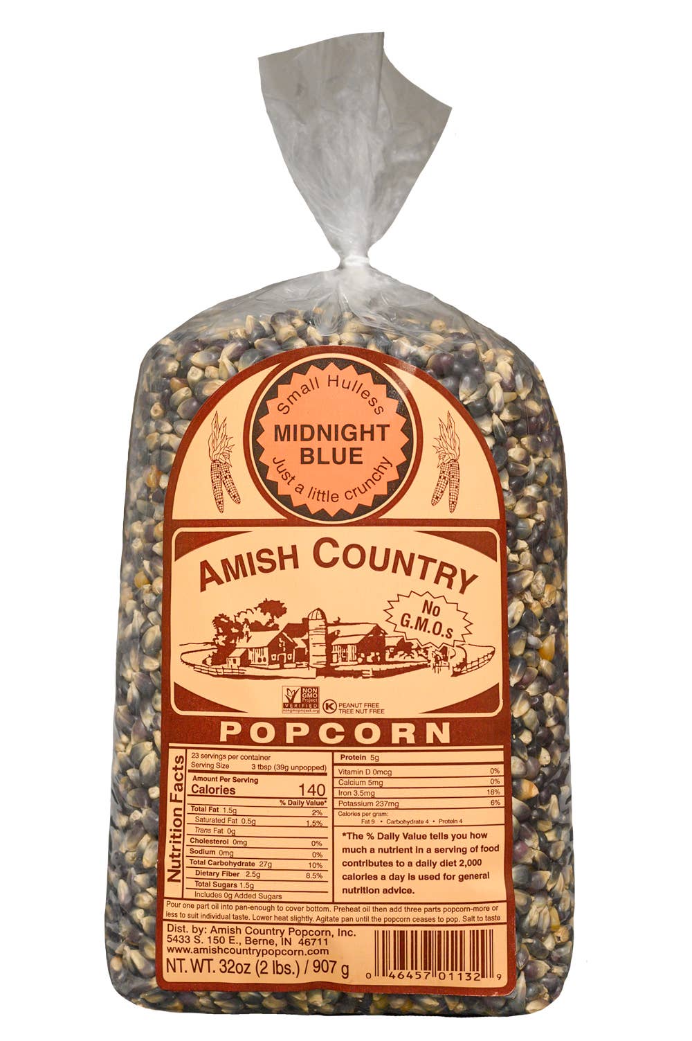 2lb Bag of Midnight Blue Popcorn