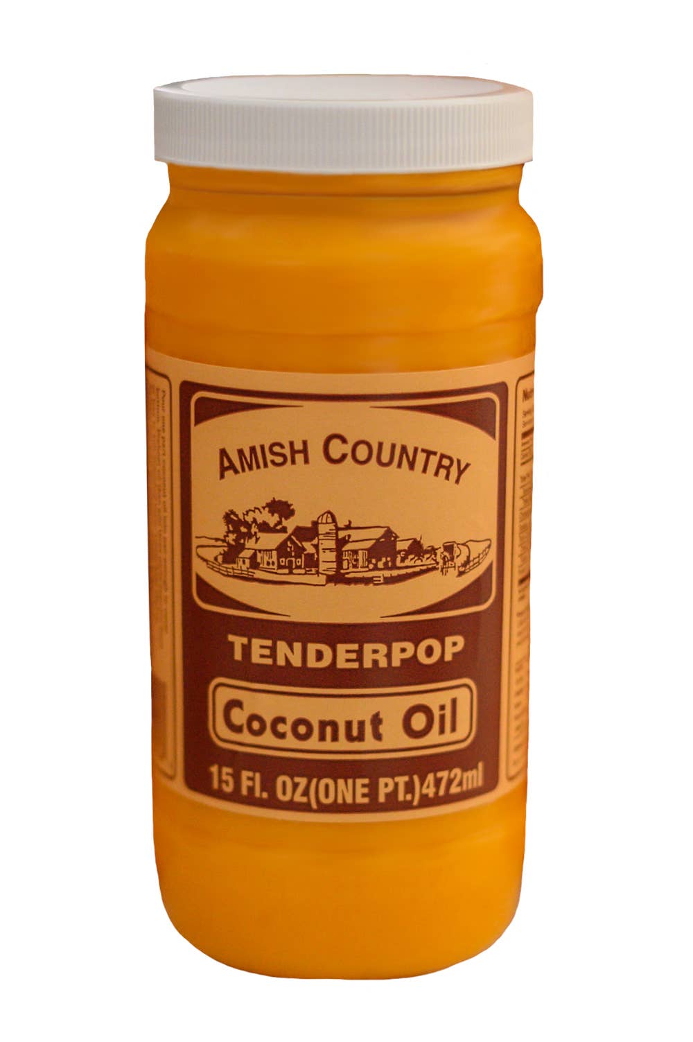 Amish Country Popcorn - 15 or 30oz Jar of Coconut Oil