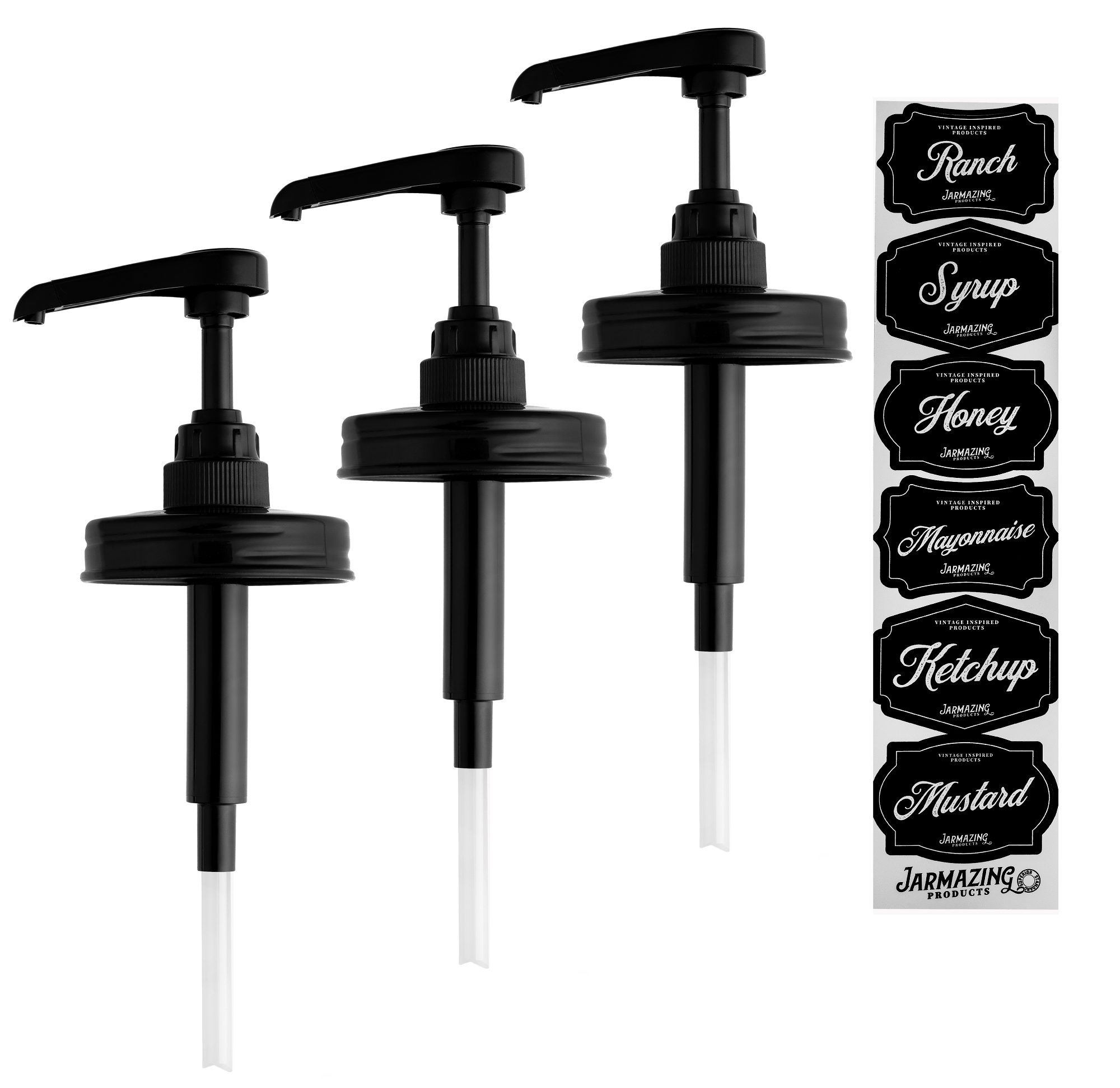 Syrup Dispenser Lids - Multi-Pack - Food Grade Pumps