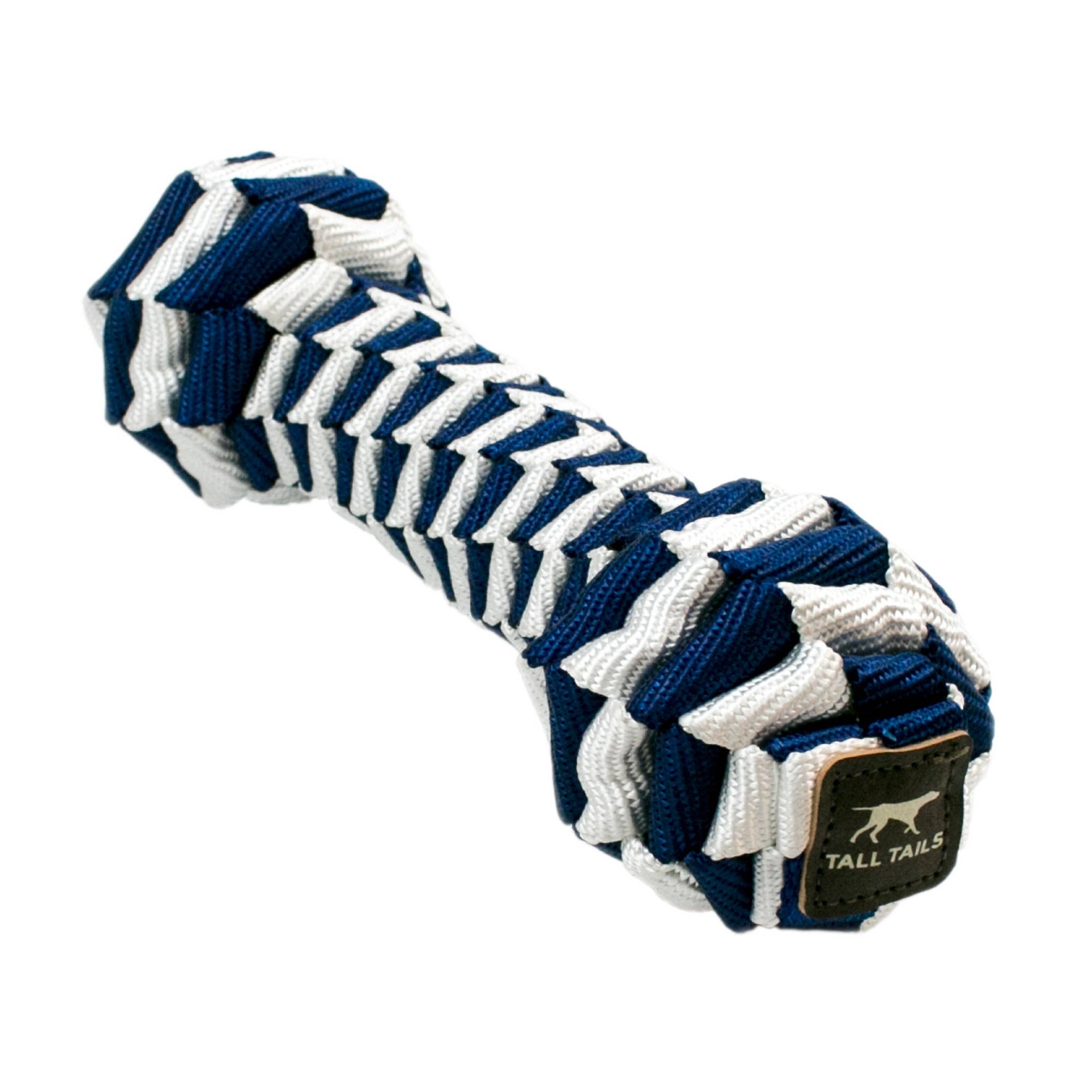 Tall Tails - 9" Braided Bone Toy, Navy