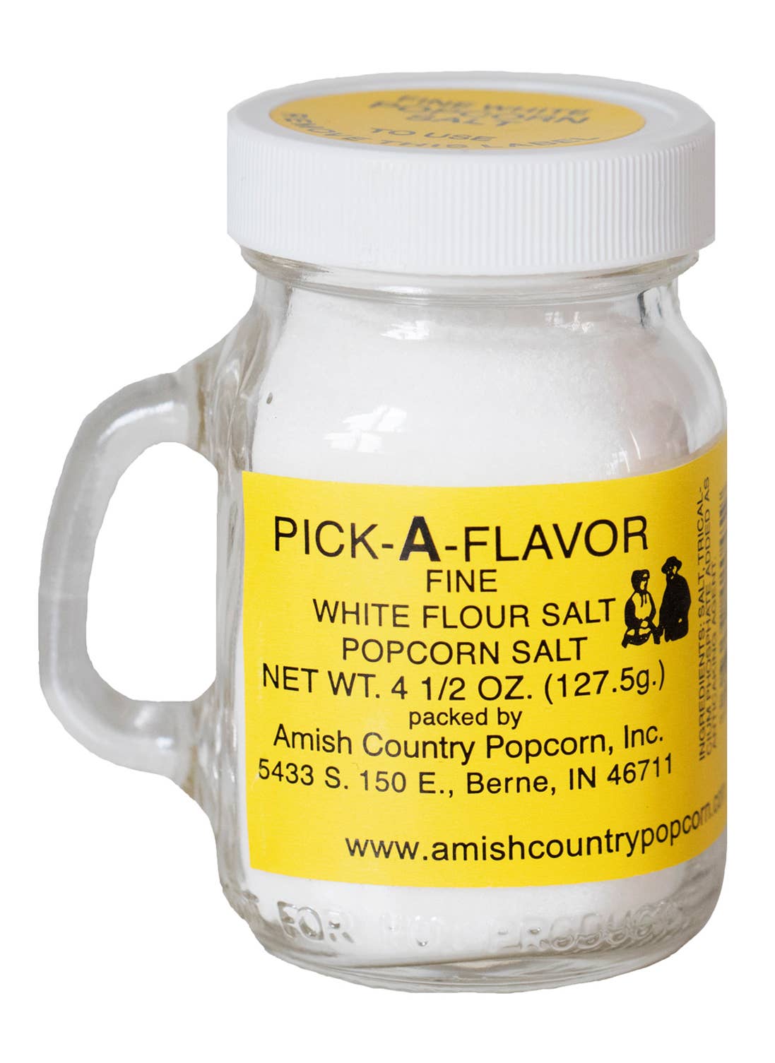 4.5 oz. Bottle of Fine White Popcorn Salt