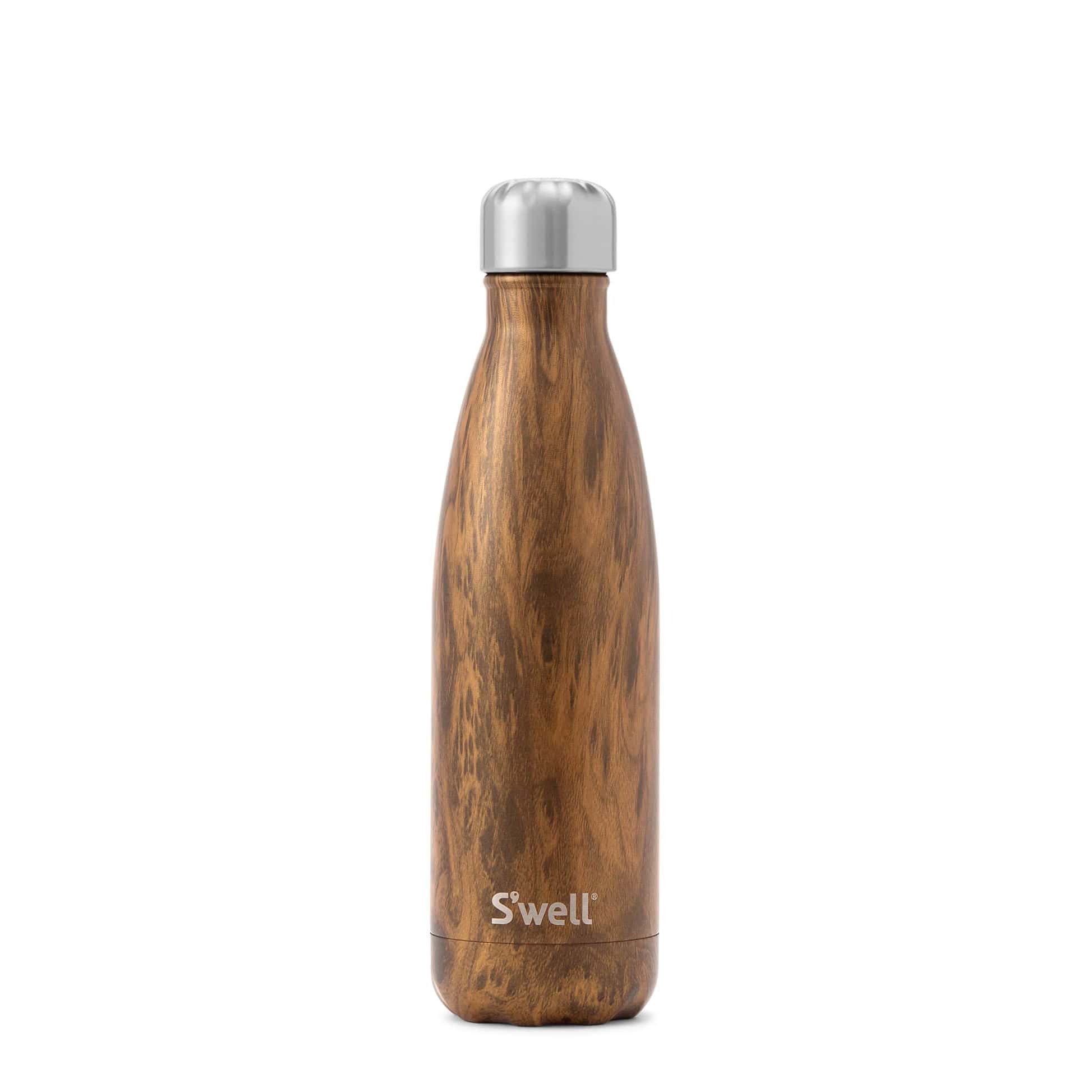 S'well - 17oz. Stainless Steel Teakwood Water Bottle