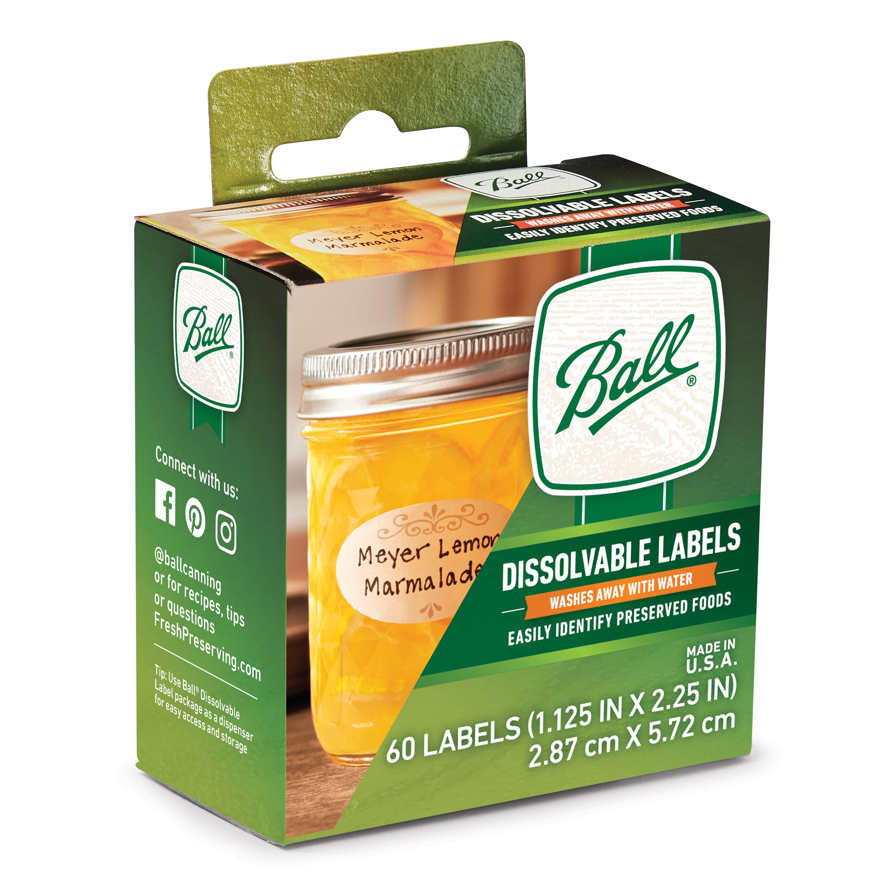 Ball - 60Pack Dissolvable Lables Box