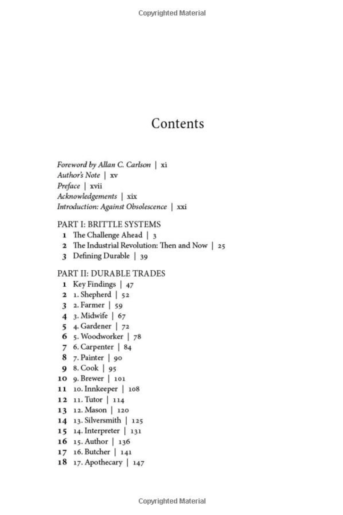 Durable Trades - by Rory Groves