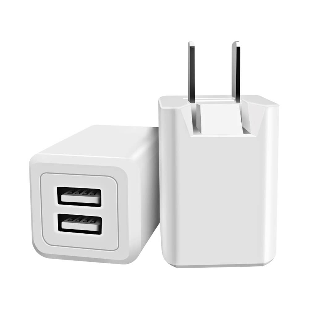 10 Pcs USB Charger IPhone Android Heavy Duty White 5W 2 Port