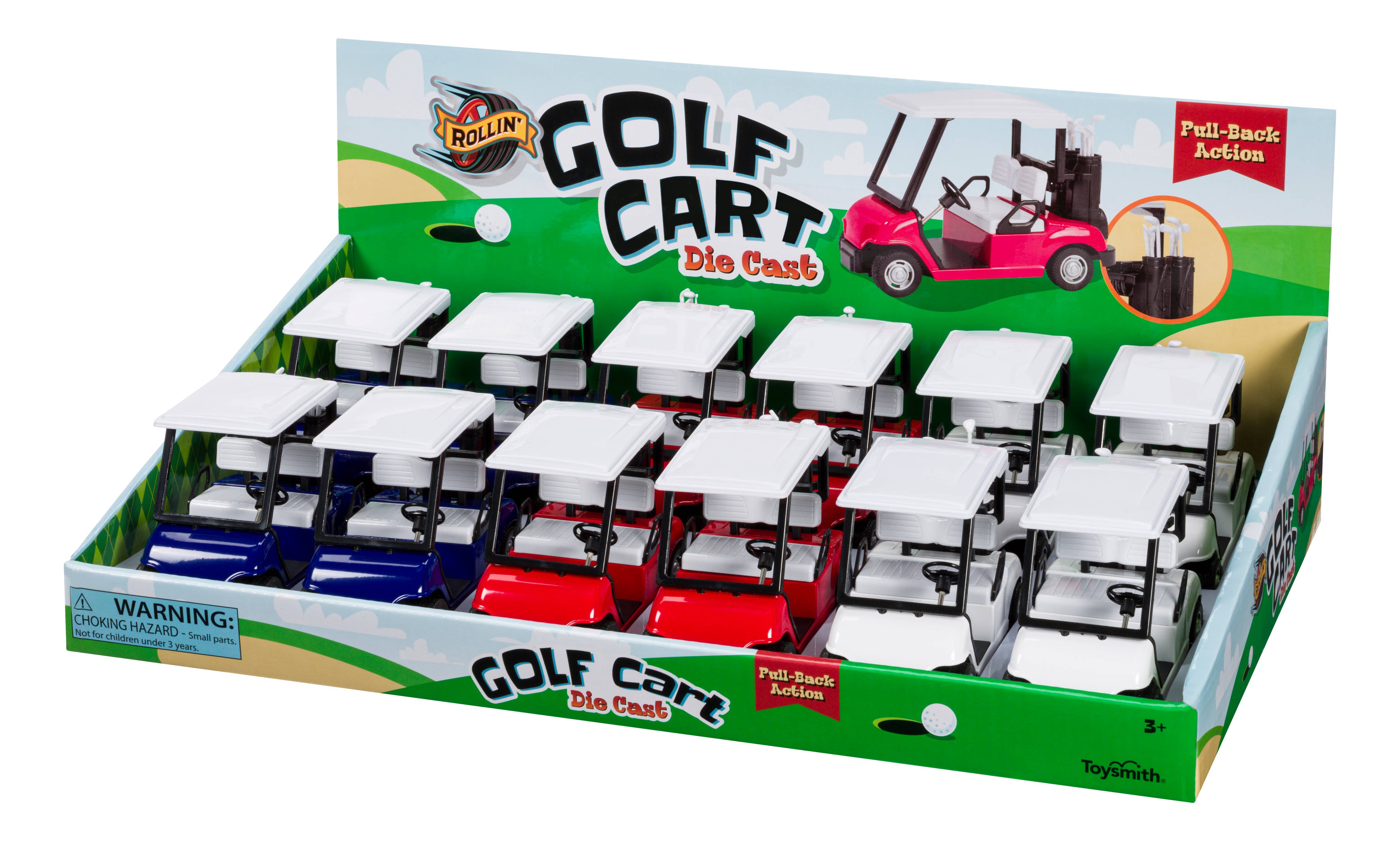 Toysmith - Pull Back Golf Cart