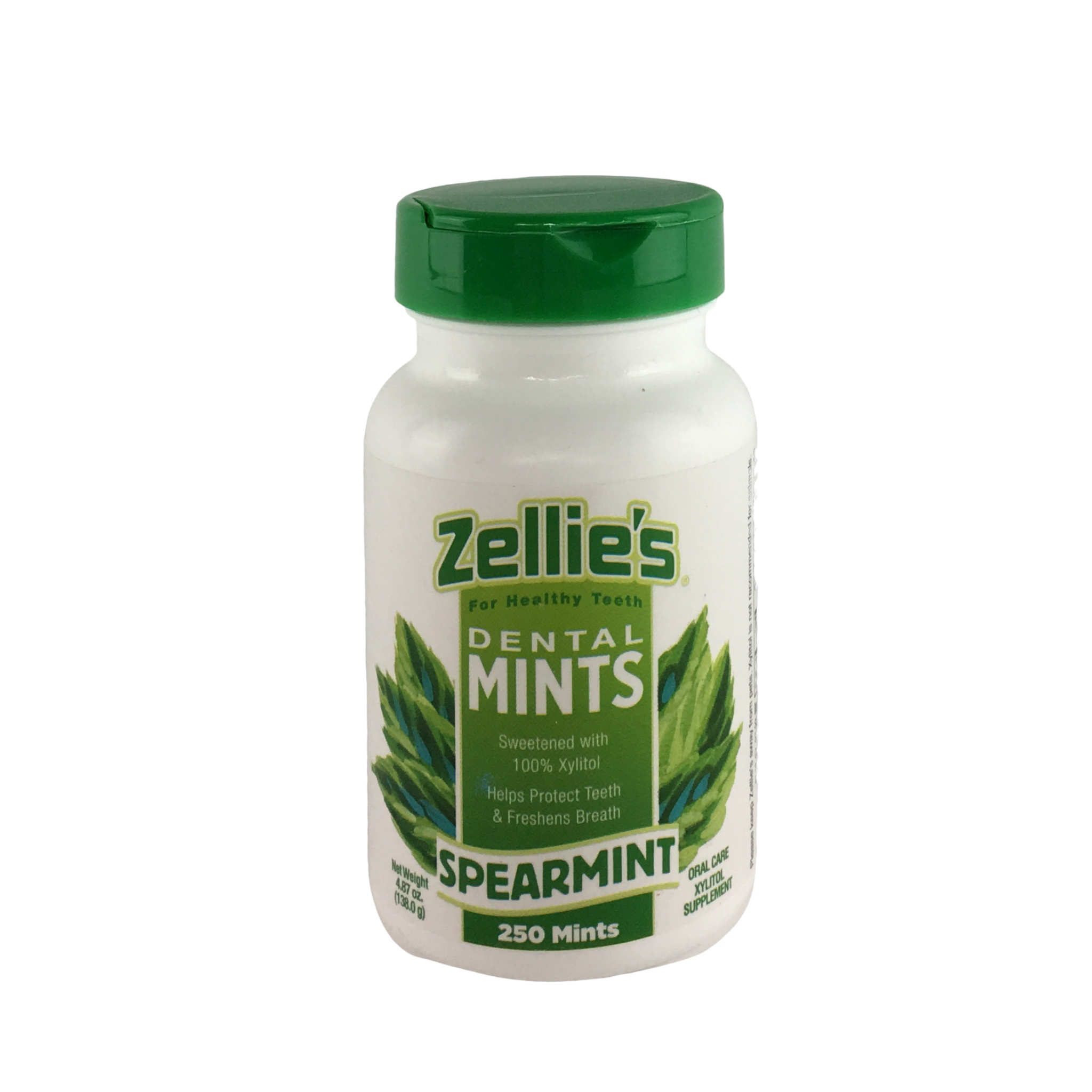 Zellie's Xylitol Dental Mints - 250ct Jar, Spearmint