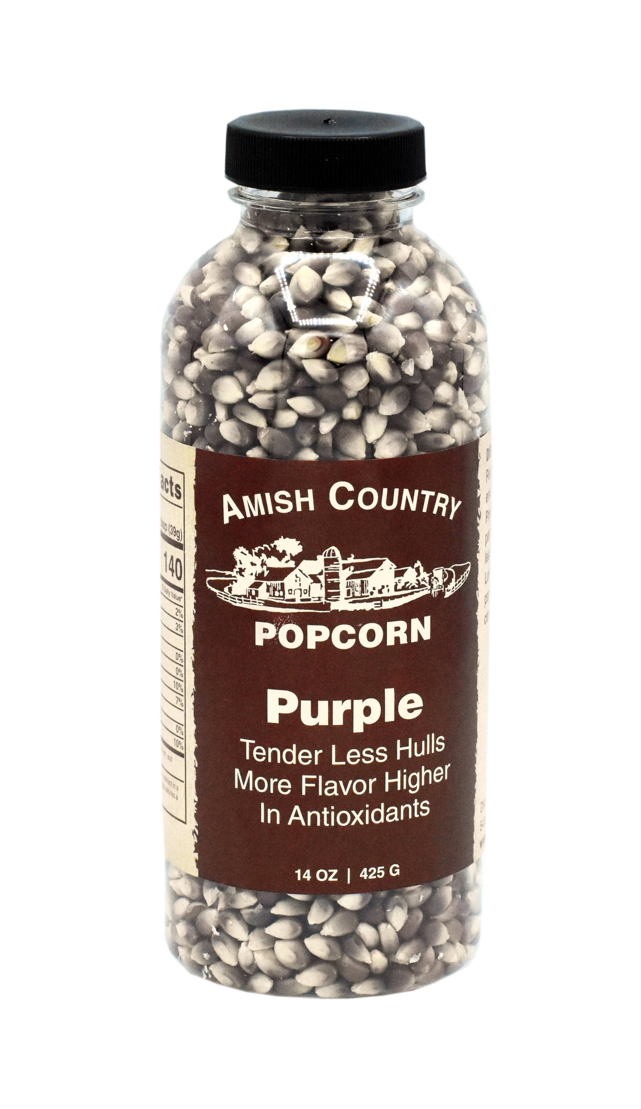 Amish Country Popcorn - 14oz Bottle of Purple Popcorn