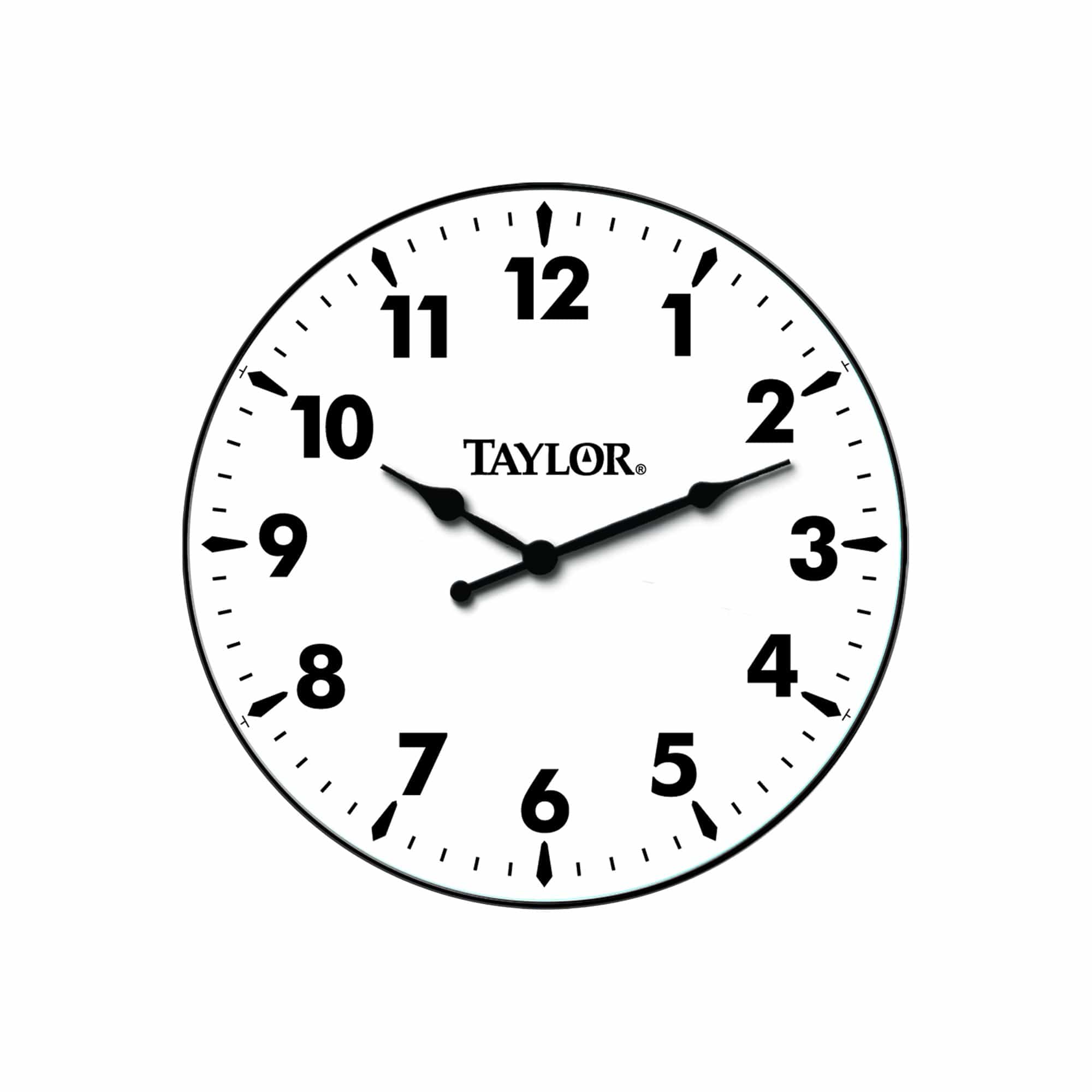 TAY 12IN IN OUT RD DIAL CLOCK SIL