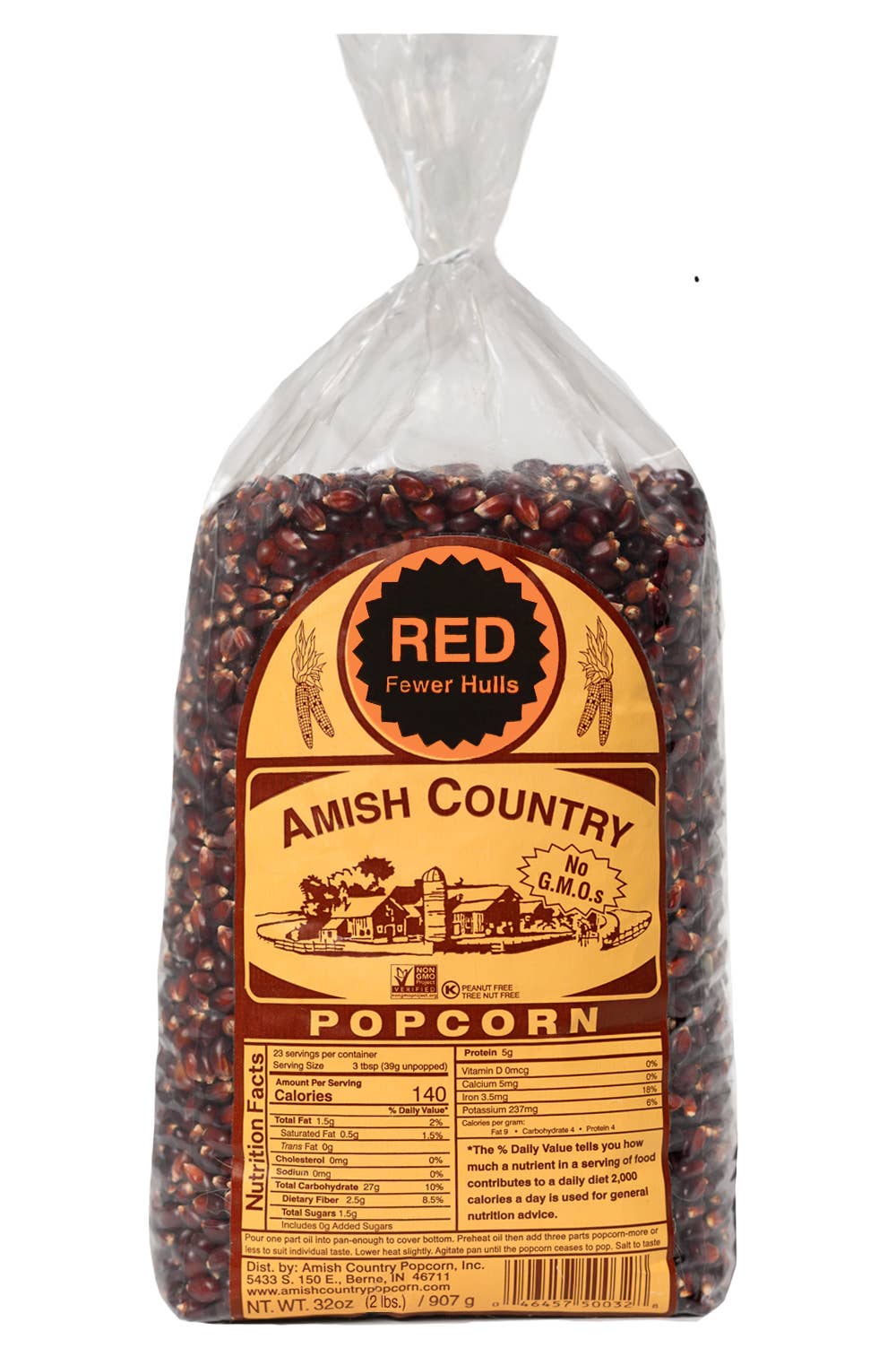 2lb Bag of Red Popcorn